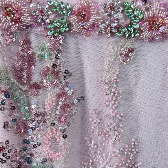 NEW $598 MAC DUGGAL 67880 FLORAL EMBELLISHED SHORT SLEEVE GOWN SIZE 8 - Picture 8 of 17